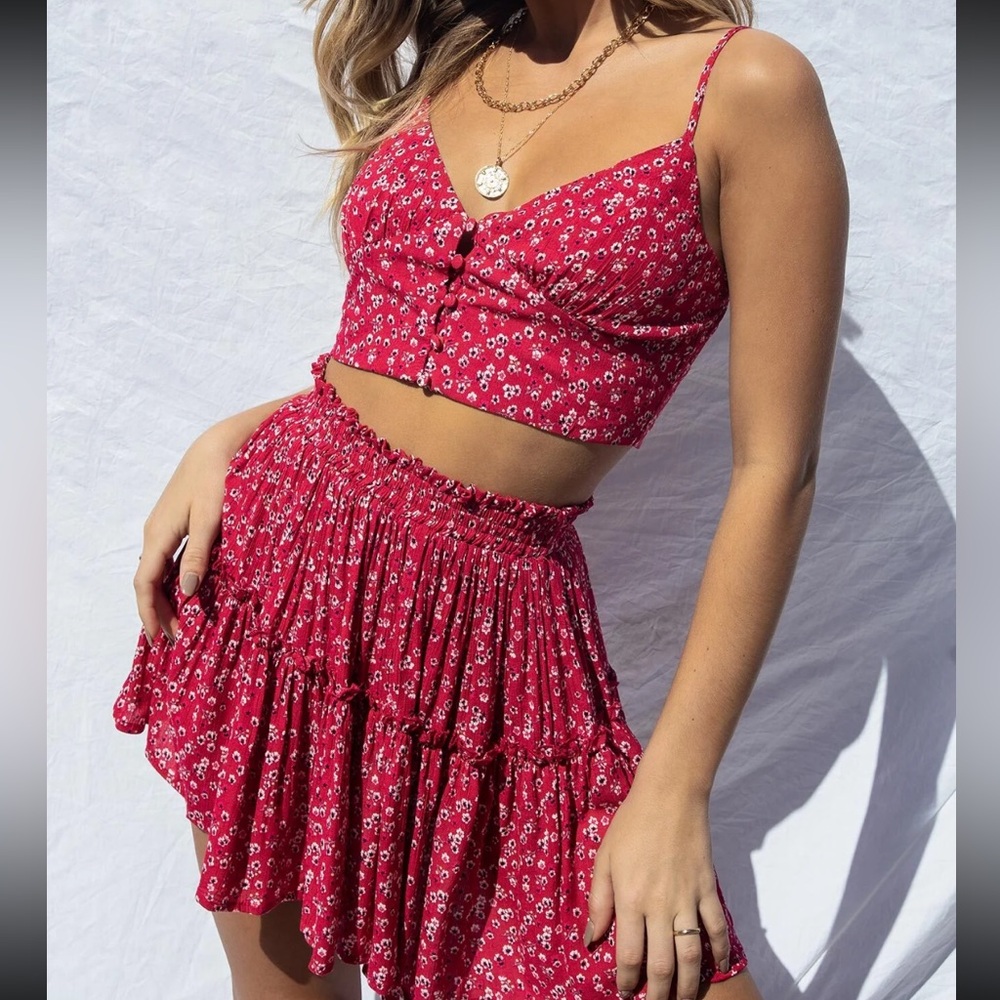 Princess Polly Shah Set Red